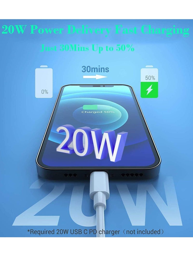 Generic - [Apple MFi Certified] USB-C to Lightning Cable 20W, 2 Pack 6.6FT Power Delivery Fast Charging Data Sync Type C PD Quick Charger Compatible with iPhone 12/12 Pro/11/XS/XR/X 8/iPad/AirPods Pro - Image 1