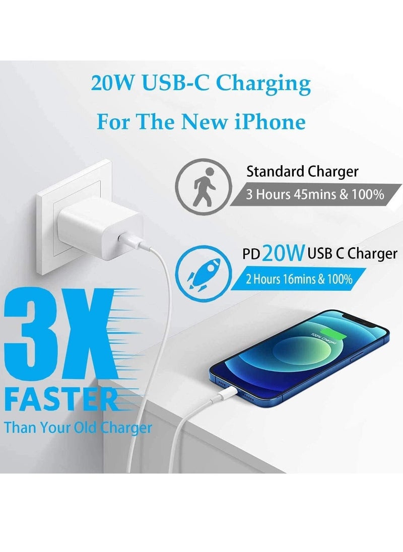 Generic - [Apple MFi Certified] USB-C to Lightning Cable 20W, 2 Pack 6.6FT Power Delivery Fast Charging Data Sync Type C PD Quick Charger Compatible with iPhone 12/12 Pro/11/XS/XR/X 8/iPad/AirPods Pro - Image 1