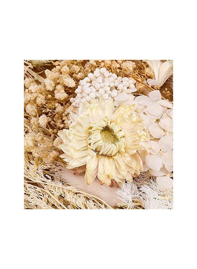 The Bros 2 Pack White Dried Flowers for Resin Jewelry Molds, Real Pressed Dry Flower Leaves with Tweezers, for DIY Crafts Nail Art Candle Soap Making Phone Case Jewelry Pendant Floral Decors - Image 4