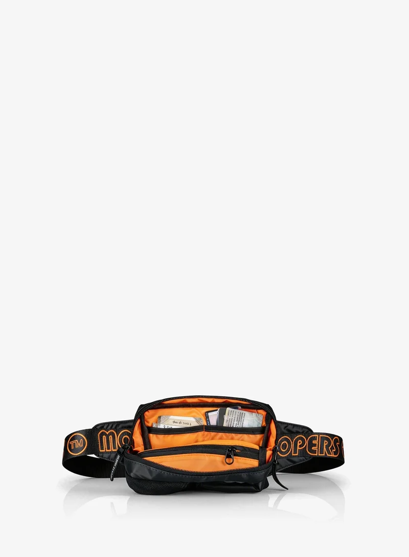 Monkey Troopers Webby Waist Bag for Men Women Black Belt Pouch for Travelling Walking Running Gym Picnic Camping