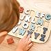 Speedy Monkey Colorful Wooden Alphabet Puzzle Non Toxic ChildSafe Paint Learning Toy for Kids Educational Fun EasyGrasp Letters Enhances Fine Motor Skills - Image 4