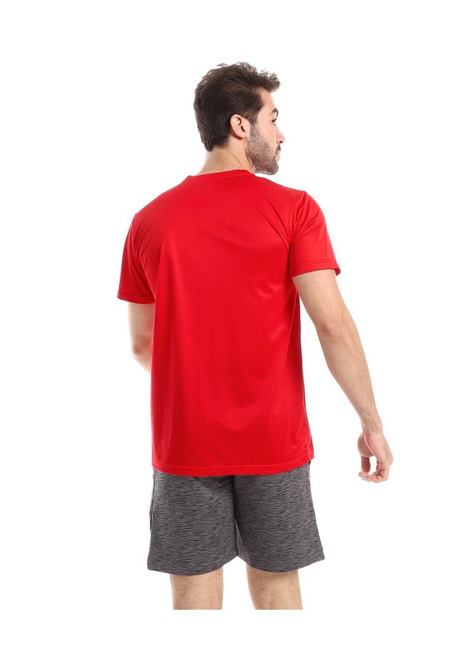 azeez Red Quick Dry Breathable Athletic Red - Image 3