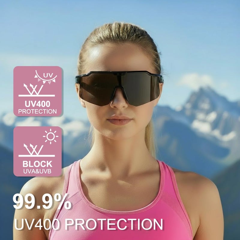 OULAIQI Polarized Lightweight Sports Sunglasses â€“ UV400 Protection, Unisex for Cycling,Fishing,Running, Baseball,Outdoor - Image 4