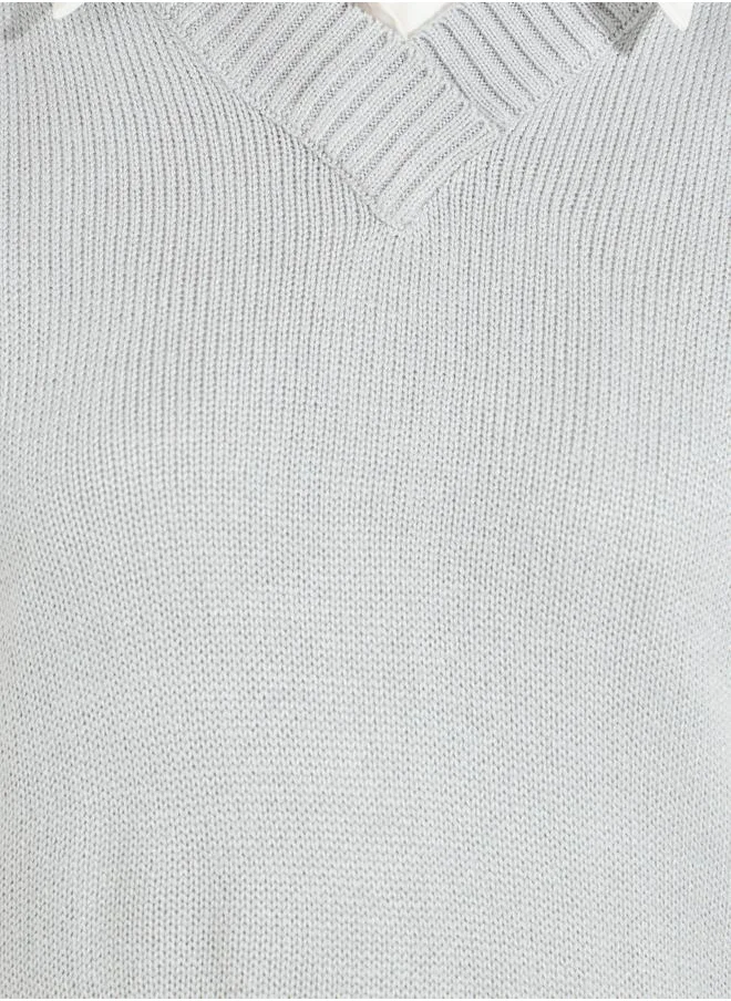 Styli Regular Fit Regular Length Knit Vest