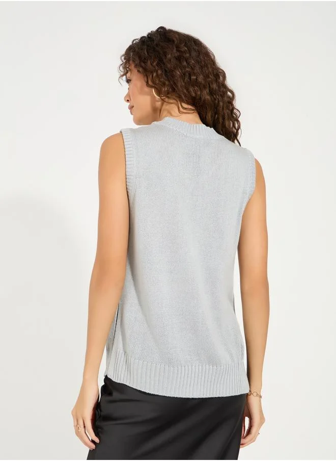 Styli Regular Fit Regular Length Knit Vest