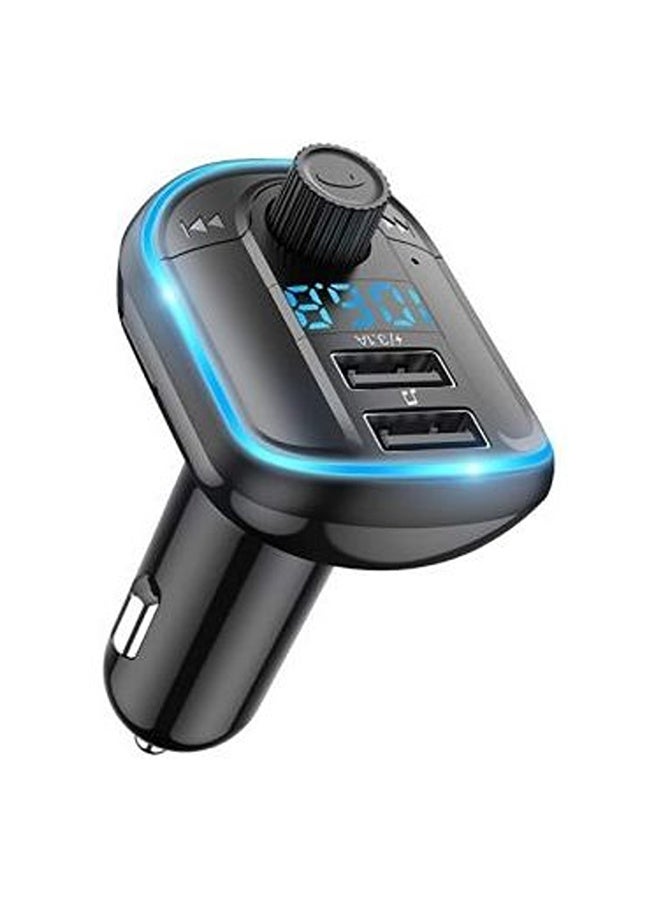 Go-Des BT-36 Fm Transmitter Bluetooth Wireless Hands-free Radio Mp3 Car Player With Blue Atmosphere Light - Image 1