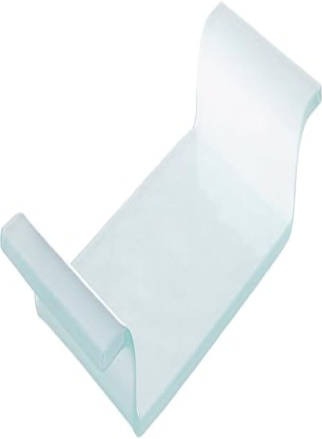 صينية تقديم مستطيلة من الزجاج من بي دي كيه، 13 × 30 سم - شفافة