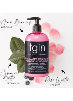 Tgin Tegene Rosewater Frizz Free Moisturizing Conditioner 13oz 384ml  - Image 2