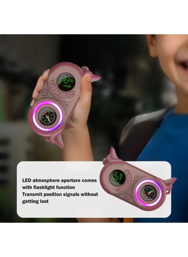 BlueFire Walky Talkiy for Kids - 2 Pack Rechargeable Long Range Walky Talky with 24-Hour Battery Life, Built-in Compass & Clear Sound - Perfect Outdoor Toys & Gifts for Boys & Girls Ages 3-12 (Birthday, Christmas, Camping) - Image 2