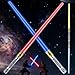KEGOZ 7 Colors Changing Light Saber Extendable FX Sound with Motion Sensor Galaxy War Fighter Sword Toy for Kids Halloween Xmas Birthday Present2 Pack - Image 2