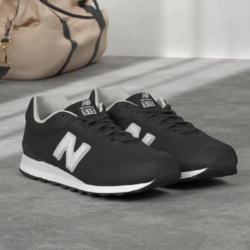 New Balance Men's 515 V3 Sneaker, Black/White/Aluminum Grey, 8.5 - Image 2