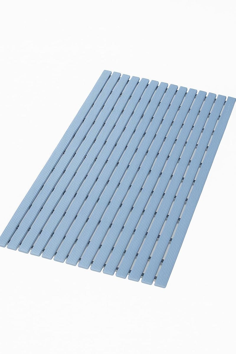 F fabsouk Shower Anti Slip Mat for Bathroom Floor, Striped Anti Skid, Stand Up Mat for Bath, Kitchen, Extra Durable Easy Clean Comfort Grip (Grey, 1.5ft x 2ft) - Image 1