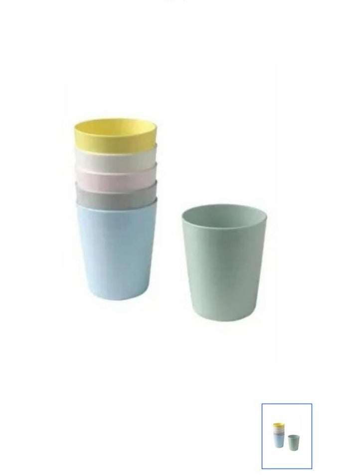 6-piece multi-colored children's cup set