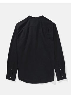 American Eagle Band Collar Classic Fit Shirt  - Image 4