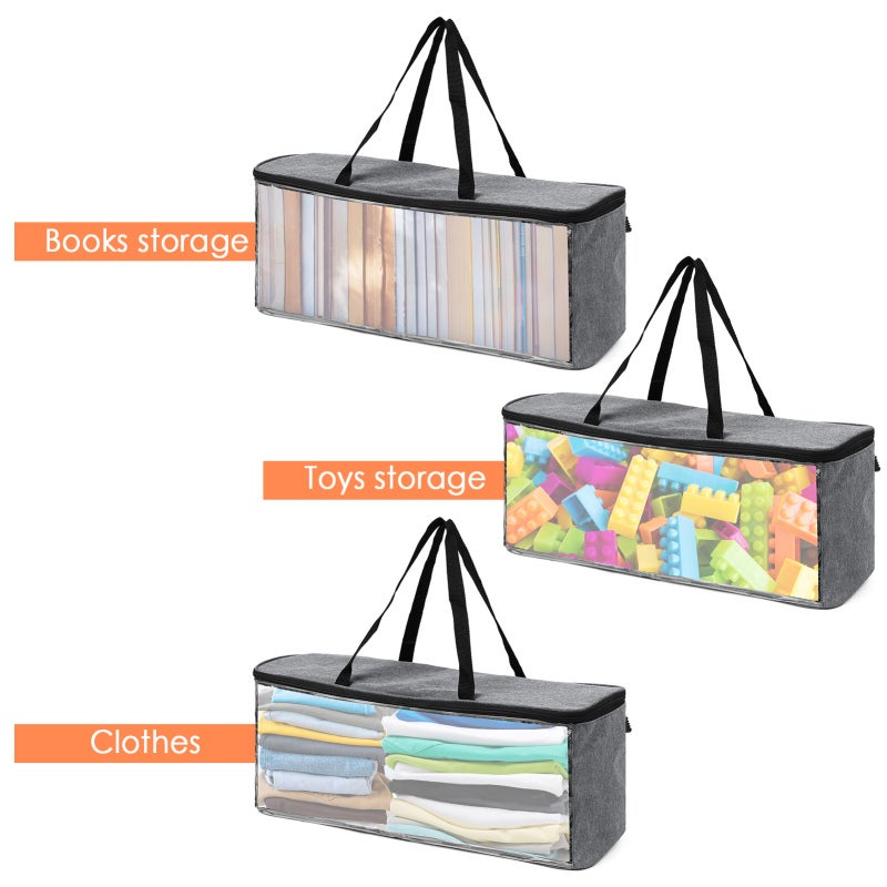 Baseball Cap Storage Bag: 21.3 X 6.3 X 7.9 Inches Black PVC Material - Durable Watertight Easy Cleaning, Transparent Window Zipper Closure for Home Organization - Image 5