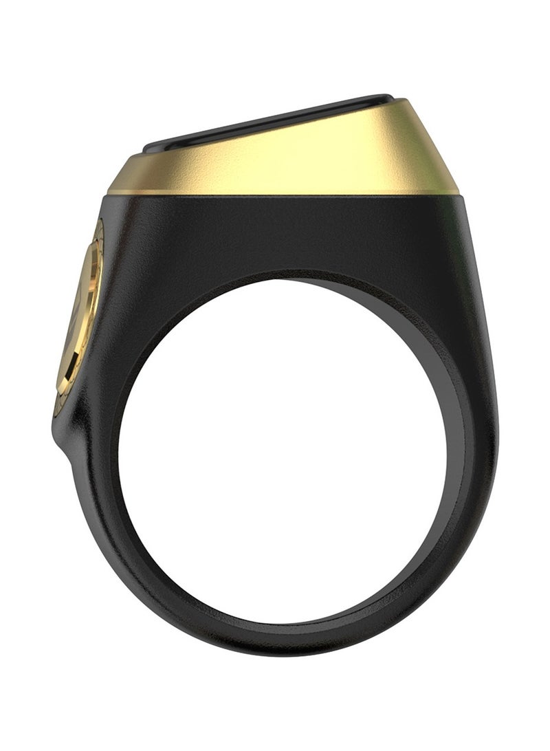 iQIBLA Smart Tasbih Zikr Ring OLED Display Powerful Battery Backup Smart Ring App Operated Tasbih Counter Prayer Reminder Technology Plastic 5 Prayer Time Reminders iQibla Smart Zikr Ring 22MM Black - Image 4