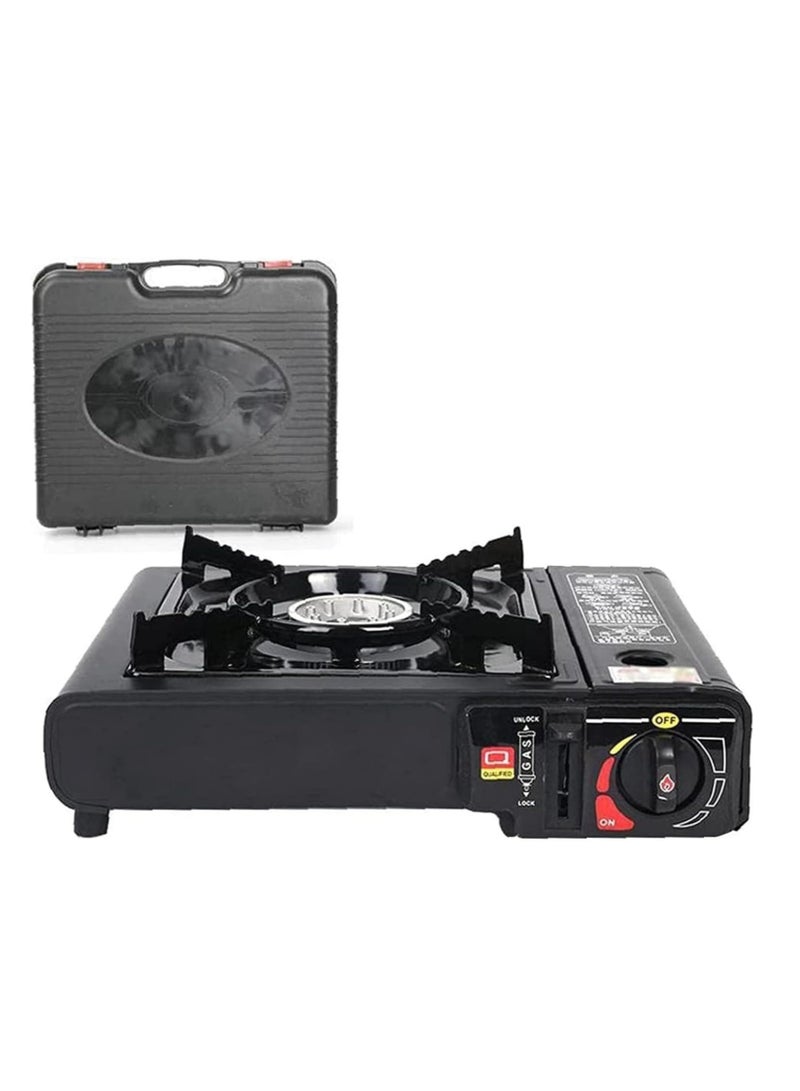 ELTRAZONE Outdoor Camping Stove with Auto Ignition Backpacking Stove Isobutane Portable Stove High Output Stove Butane Portable Mini Camping Stove With Carry Box - Image 1