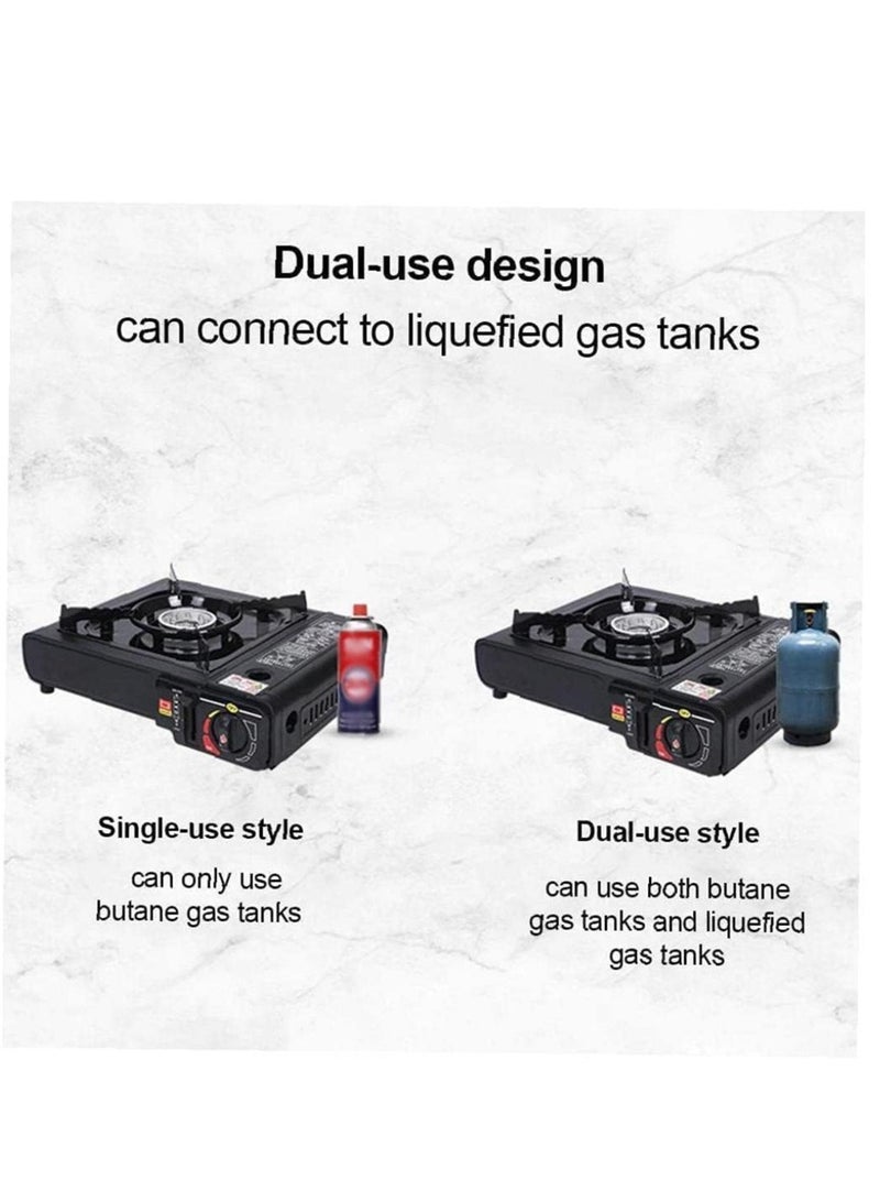 ELTRAZONE Outdoor Camping Stove with Auto Ignition Backpacking Stove Isobutane Portable Stove High Output Stove Butane Portable Mini Camping Stove With Carry Box - Image 4