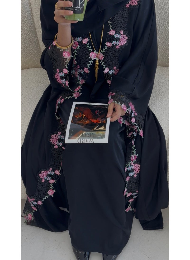 souqElite Black Ward Abaya - Image 3