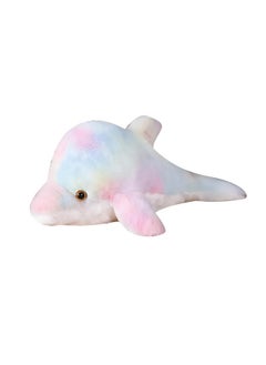 Tickles Tickles Rainbow Dolphin Soft Stuffed Plush Toy Cum Pillow Sea Animal for Kids Boys & Girls Birthday Gifts (Color: Multicolor Size: 35 cm)  - Image 1