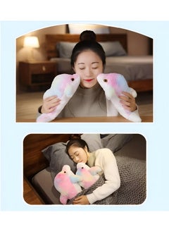 Tickles Tickles Rainbow Dolphin Soft Stuffed Plush Toy Cum Pillow Sea Animal for Kids Boys & Girls Birthday Gifts (Color: Multicolor Size: 35 cm)  - Image 2