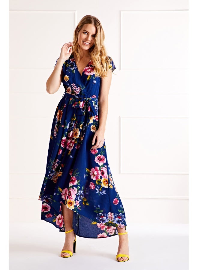 MELA LONDON Floral Print Wrap Dress - Image 1