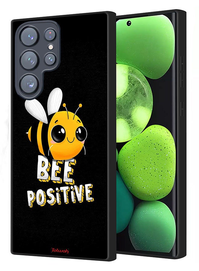 Tolwak Samsung Galaxy S22 Ultra 5G Protective Case Cover Bee Positive - Image 1