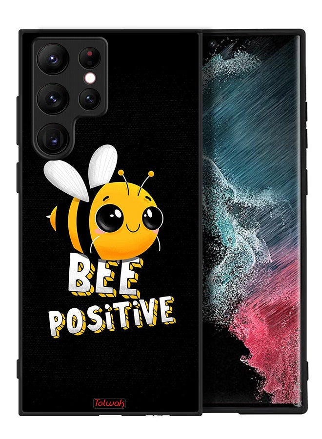 Tolwak Samsung Galaxy S22 Ultra 5G Protective Case Cover Bee Positive - Image 2