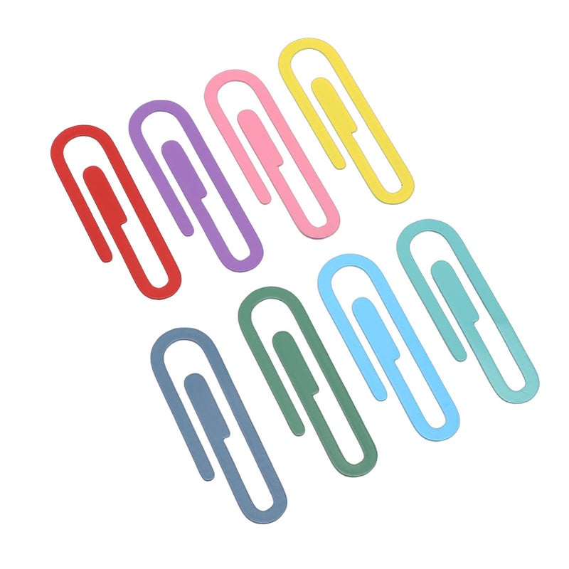 Assorted Color Large Metal Paper Clips For Office School Supplies 100 Pieces - Image 3
