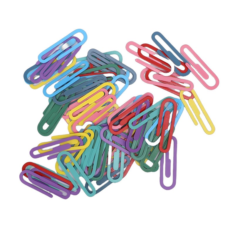 Assorted Color Large Metal Paper Clips For Office School Supplies 100 Pieces - Image 5