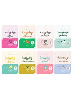 FACETORY FACETORY K Beauty Face Mask Skin Care  EVERYDAY 8 COLLECTION Sheet Mask Set 16 pc  Natural Premium Korean Face Mask For All Skin Types  No Sulfates No Parabens 