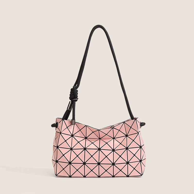 2025 Fashion Simple Single-Shoulder Women'S Bag Trendy Quilted Tofu Geometric Folding Crossbody Underarm Bag - Image 1