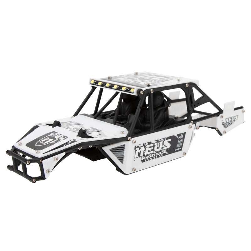 MEUS RACING Mantis24 Body with Roll Cage for Axial 124 SCX24 RC Crawler White - Image 3
