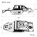 MEUS RACING Mantis24 Body with Roll Cage for Axial 124 SCX24 RC Crawler White - Image 4