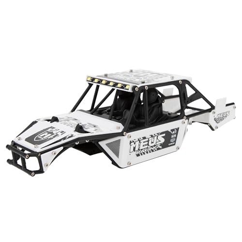 MEUS RACING Mantis24 Body with Roll Cage for Axial 124 SCX24 RC Crawler White - Image 1