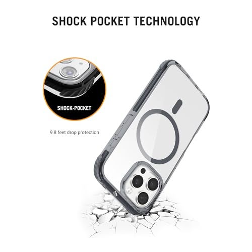 DailyObjects Polycarbonate Case for iPhone 15 Pro Compatible with Mag-Safe Wireless Charging,Reflex Slim Shockproof Back Cover,Transparent - Image 2