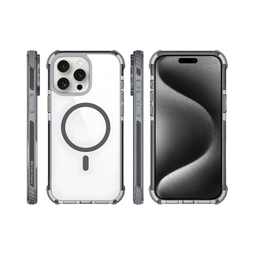 DailyObjects Polycarbonate Case for iPhone 15 Pro Compatible with Mag-Safe Wireless Charging,Reflex Slim Shockproof Back Cover,Transparent - Image 3
