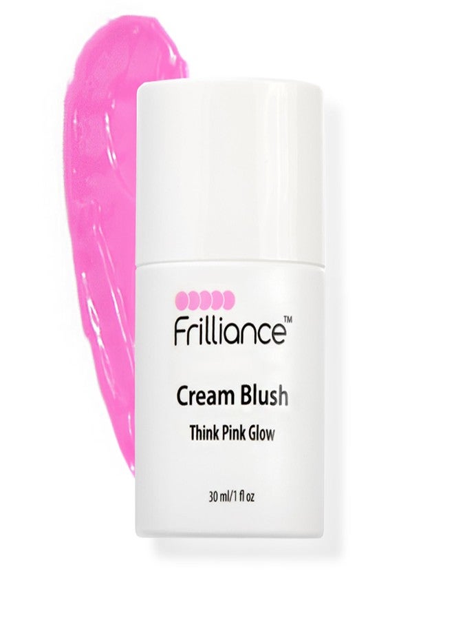 Frilliance Hydrating Cream Blush, Think Pink Glow Tint, Cruelty Free Hypoallergenic for Teens of All Skin Types, 30 ml / 1 fl oz - Image 1