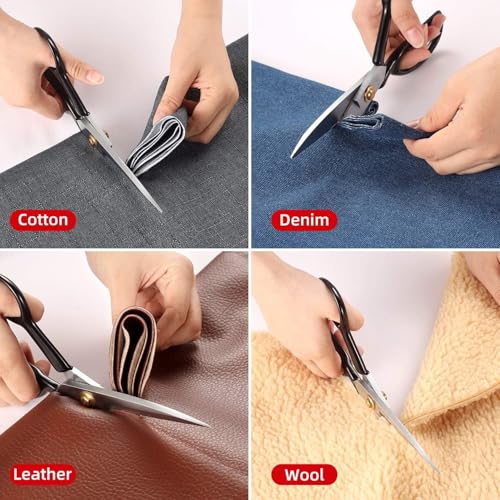 Gemsy Butterfly White Blade Tailoring Scissors for Sewing Cloth Cutting with Small Scissor, Seam Ripper, Inch Tape, Thread Cutter Combo | Fabric and Multipurpose Use for Office, Craft - Image 4