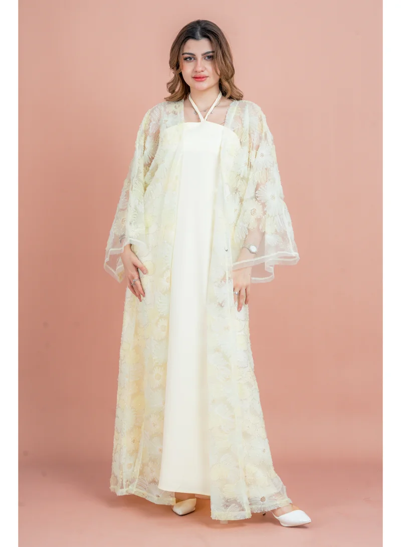 IKKXA Modern Floral Fusion Abaya