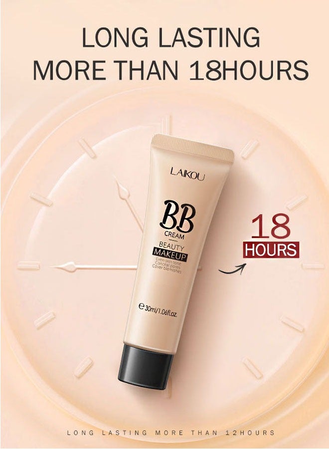 Laikou BB Cream, #240 Natural, Beauty Makeup, Even Skin Tone, Conceal Pores, Cover Blemishes, 30ml 1.06fl.oz. - Image 4