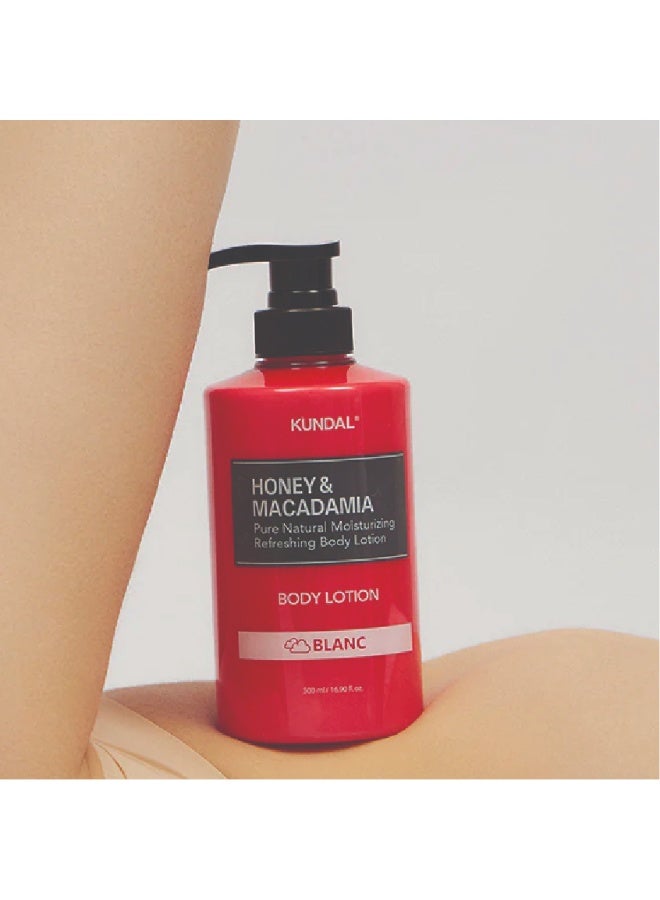 KUNDAL Honey & Macadamia Body Lotion - Blanc 500ml - Image 2