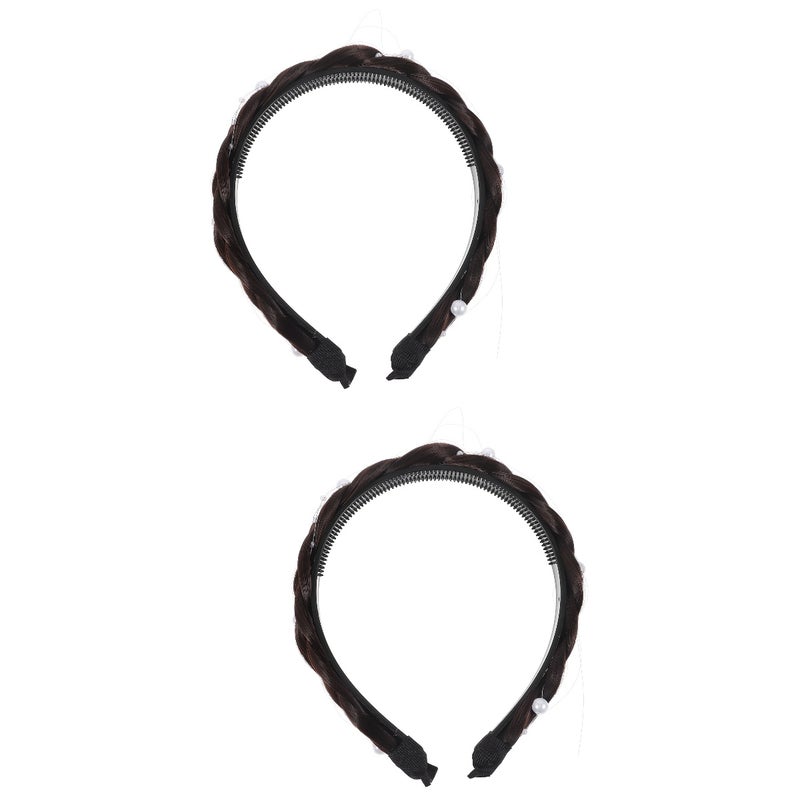 2pcs Braid Headband Hair Headband Headband Braid Hair Band Wig Headband - Image 1