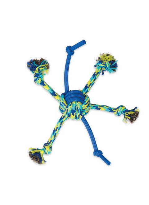 Rope & Ball Toy For Dog’S Training And Playing Purpose Making Them Active And Healthy (Rope & Tpr Spider Ball)