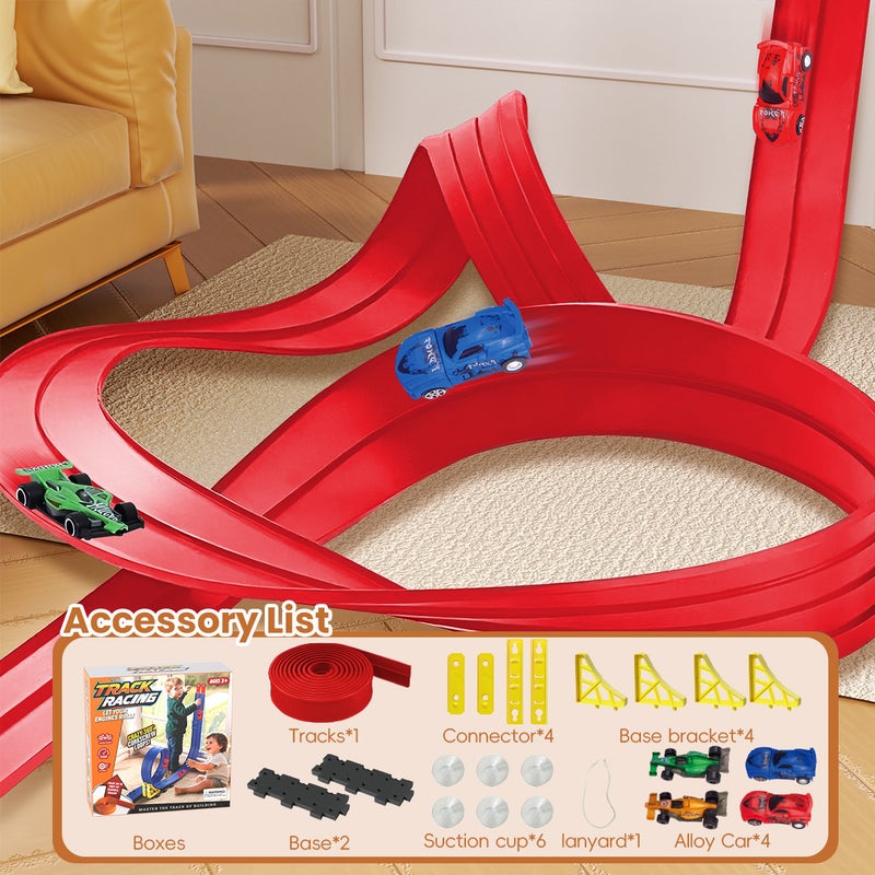 Cool DIY Soft Track Alloy Racing Car Toy for  Boys - Image 1