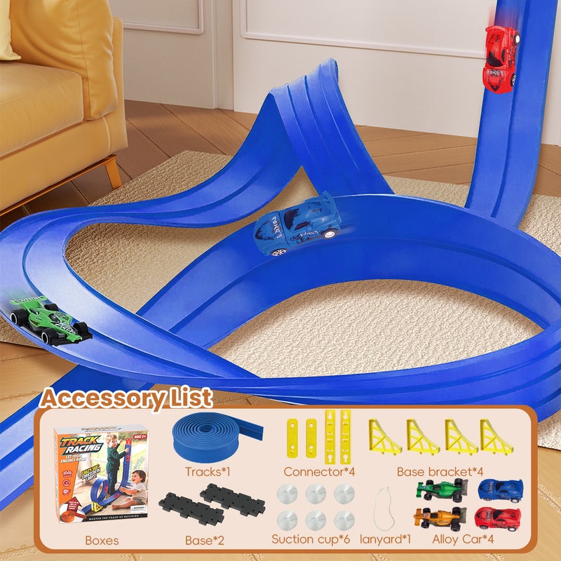 Cool DIY Soft Track Alloy Racing Car Toy for  Boys - Image 4