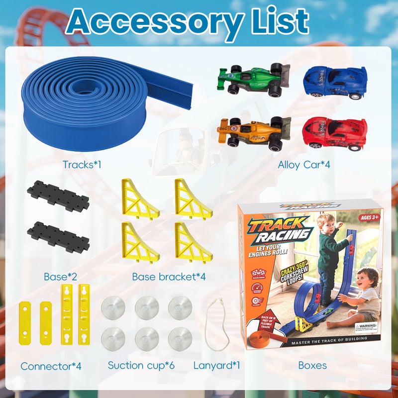 Cool DIY Soft Track Alloy Racing Car Toy for  Boys - Image 5