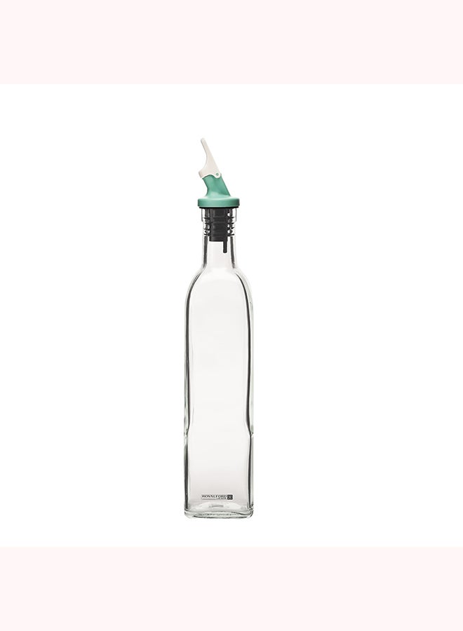 Royalford Oil Dispenser Bottle, 500ml Glass Bottle, RF10566 | Oil Dispenser Bottle for Kitchen | Premium Glass & ABS Oil and Vinegar Cruet with Spout | No-drip Oil Bottle Transparent - Image 4