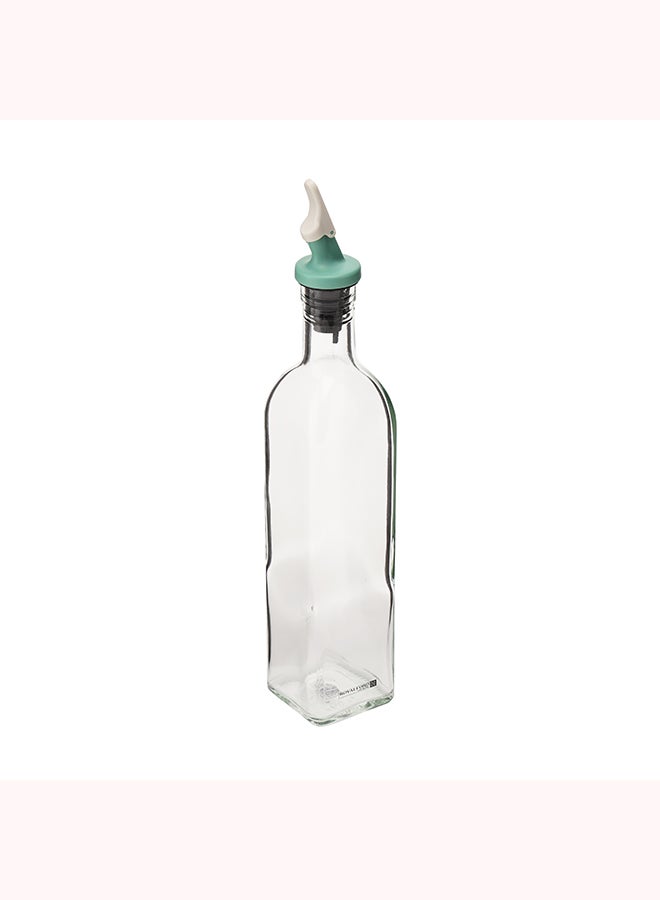 Royalford Oil Dispenser Bottle, 500ml Glass Bottle, RF10566 | Oil Dispenser Bottle for Kitchen | Premium Glass & ABS Oil and Vinegar Cruet with Spout | No-drip Oil Bottle Transparent - Image 3