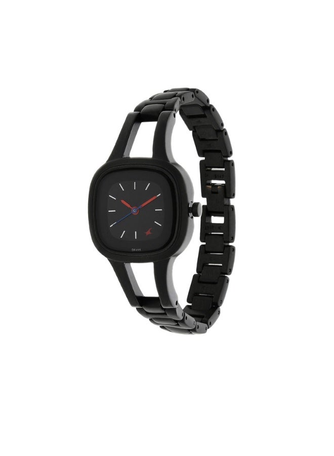 fastrack Quartz Analog Women's Watch 6147NM02 – Black Dial, Stainless Steel Strap - Image 2
